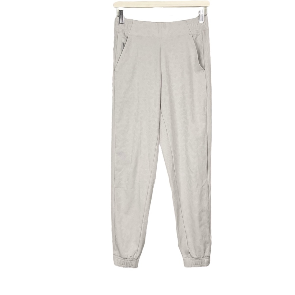 Athleta Brooklyn Textured Jogger Beige Tan Pockets Size 2